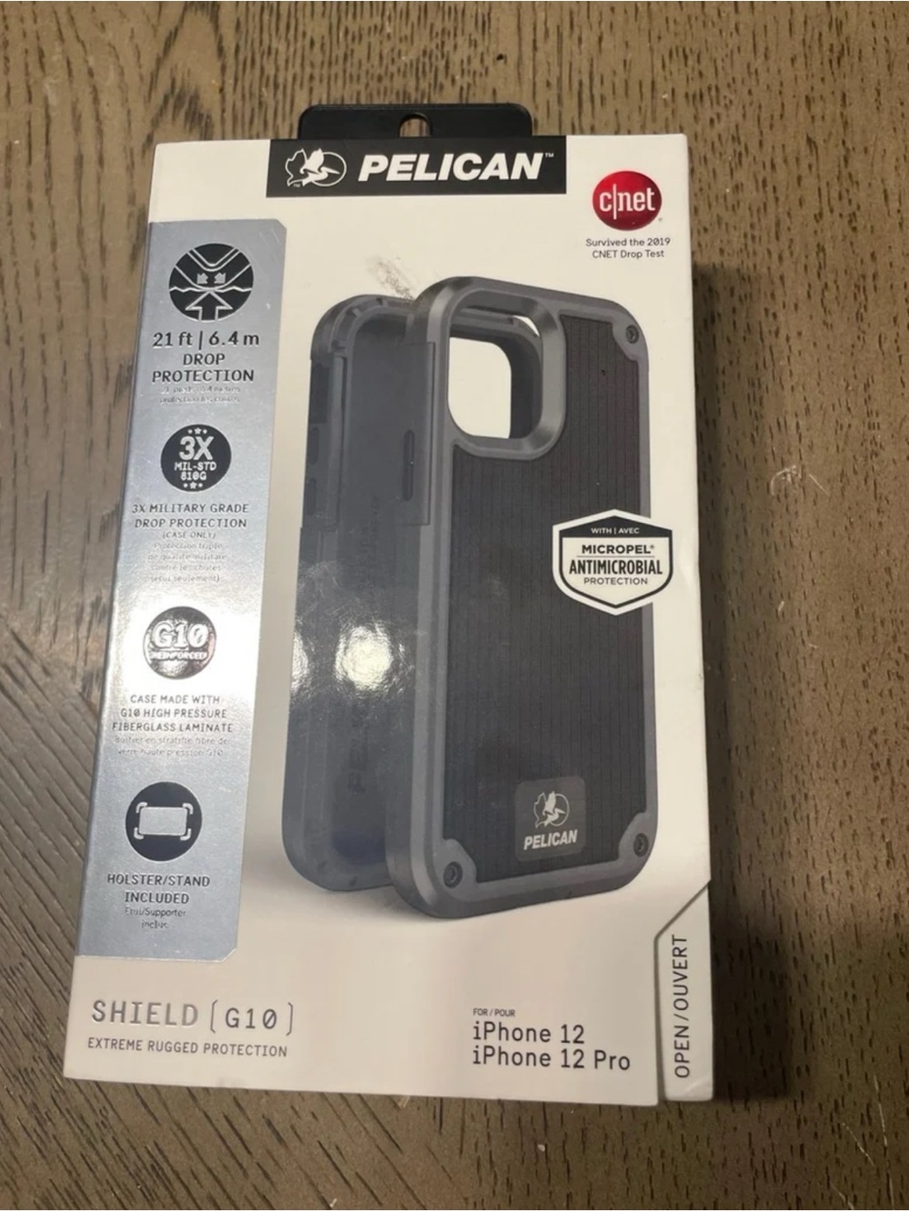 Pelican Shield G10 Rugged Case for iPhone 12 / 12 Pro - Gray